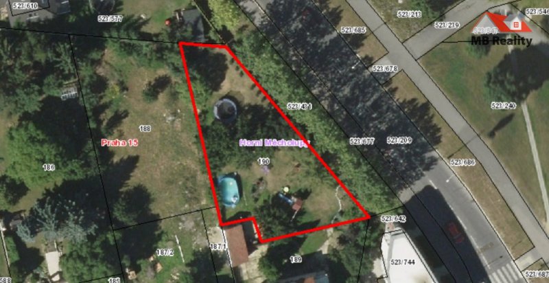 Prodám stavební pozemek 640m2,Praha,Horní Měcholupy